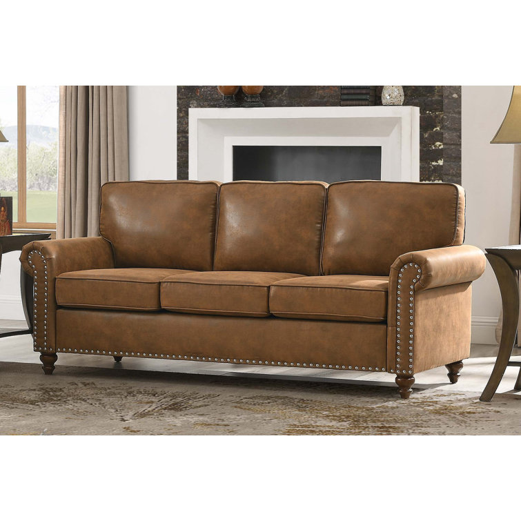 Lark Manor Abduallah 78'' Vegan Leather Sofa & Reviews Wayfair